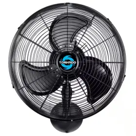 Tornado 726084271876 16 Inch Outdoor Rated Water Resistant High Velocity Metal Oscillating Wall Fan B