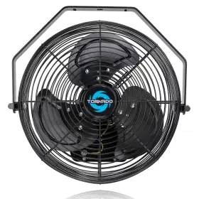 Tornado 810058280725 12 Inch Outdoor Water-resistant Metal Industrial Wall Mounted Fan Ipx4 Rated