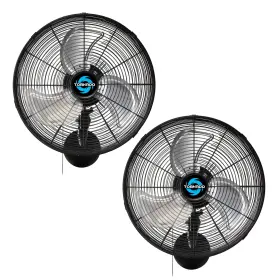 Tornado 810058282217 2 Pack 16 Inch Pro Series Oscillating Wall Mount Fan -high Use