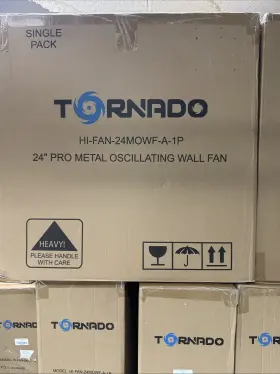 Tornado 810058282972 24 Inch Pro Series High Velocity Oscillating Wall Mount Fan 3 Speed #2