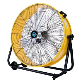 Tornado 810058283009 - 24 Inch High Velocity Heavy Duty Tilt Metal Drum Fan Yellow Commerc