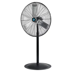 Tornado 810058283016 30 Inch High Velocity Stationary Non-oscillating Metal Pedestal Fan Commercia