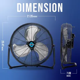 Tornado 810058283092 18 Inch High Velocity Metal Floor Fan 3-speed Powerful Cooling For Industria #2