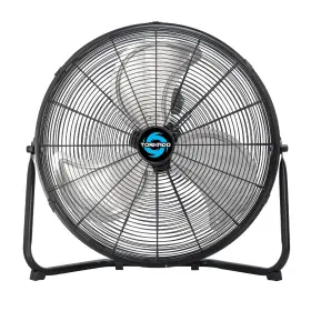 Tornado 810058283108 20 Inch High Velocity Metal Floor Fan 3-speed Powerful Cooling For Industria
