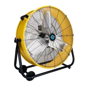 Tornado 810058283214 24 Inch High Velocity Heavy Duty Tilt Metal Drum Fan Yellow Commercial Ind