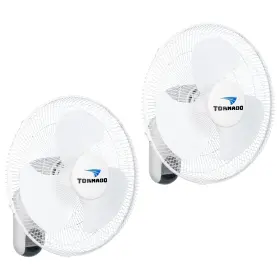 2650 Tornado 810058284266 2 Pack 16 Inch Oscillating Wall Mount Fan Remote Control Cfm 6 Ft