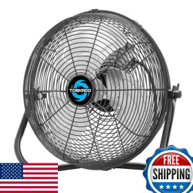B0gs995cp4 Tornado 12 Inch High Velocity Industrial Floor Fan 3-speed Heavy-duty Metal