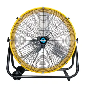Bf24tfyelups Tornado - 24 Inch High Velocity Heavy Duty Tilt Metal Drum Fan Yellow Commerc