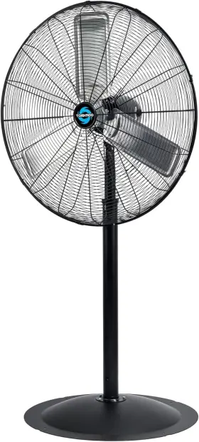 Hi-fan-30hvf-1p-hex Tornado 30 Inch High Velocity Stationary Non-oscillating Metal Pedestal Fan