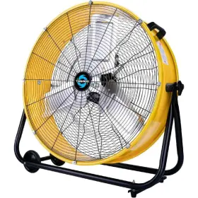 Hi-fan-drum24-1p Tornado 24 Inch 3-speed High Velocity Heavy-duty Drum Fan In Yellow With Tilting Head And