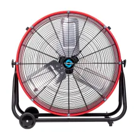 Hi-fan-drum24w-1p-hex Tornado 24 Inch High Velocity Duty Tilt Metal Drum Fan Use 3 Speed 8800 Cfm Red