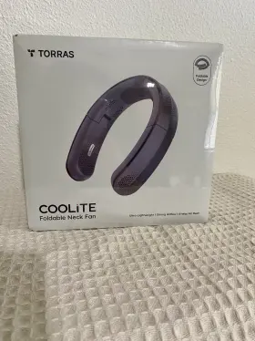 Torras 202318117107 Foldable Neck Fan Coolite Wearable 4 000 Mah Rechargeable Space Black