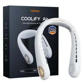 Torras 710638855810 Coolify Cyber Neck Air Conditioner 6000mah - Pearl White