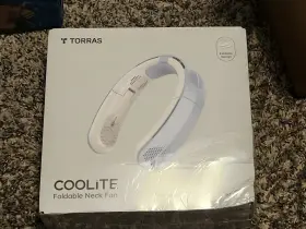 X00fg2d002 Torras - Coolite Portable Foldable Neck Fan Light Blue
