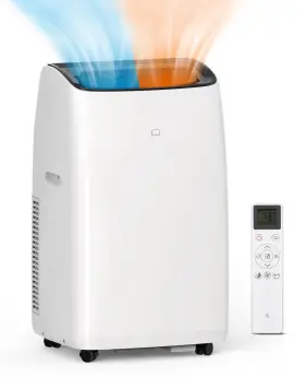 Inverterpac-86ljlfb Towallmark 14000btu Inverter Dual Hose Portable Air Conditioner Heater Dehumidifier And Fan