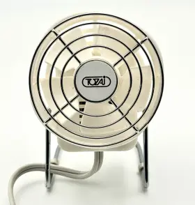 1489015 Tozai Vintage 3 Inch Personal Mini Electric Plug In Desk Fan Pre Owned..read