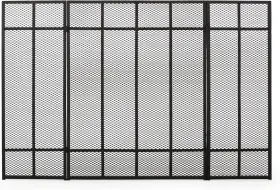 311957 Tpi Modesty Iron Fireplace Screen Matte Black