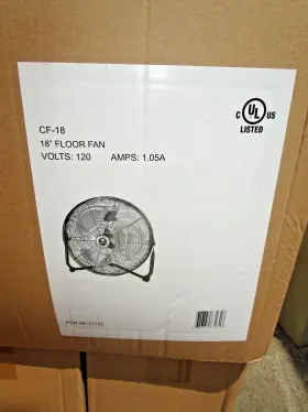 Tpi Corporation 686334872317 1 18 Inch High-velocity Floor Fan 3 Speed Levels And Carry Handle- Powerful #2