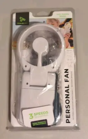 Travelon 025732008063 Personal Fan 3 Speeds Compact Portable Hand Held Blades