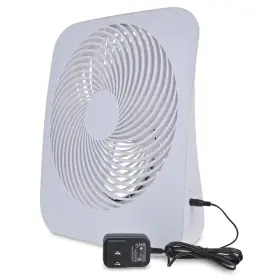 Treva 755247212678 10-inch Portable Fan Powered By Battery And/or Ac Adapter - Desk Air Cir #2