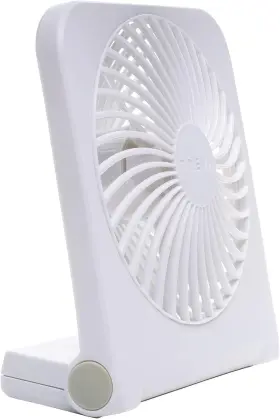 Treva 755247213231 5inch Usb And Battery Powered Desk Fan With Two Cooling Speeds Adjustable Ti