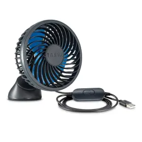 Treva 755247216966 3.5 Inch Usb Powered Fan With Suction Cup 3 Speed Attachable Rotat