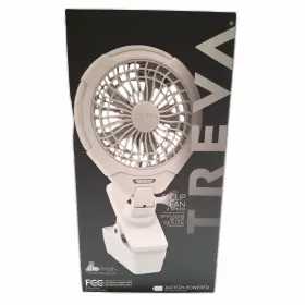 Fc05807 Treva 5 In Clip Fan White 2 Speed Battery Usb Sta-fresh Antimicrobial