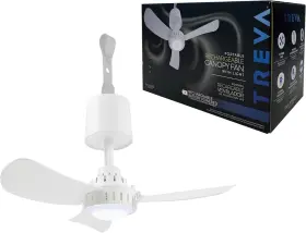 Fc17b03 Treva Rechargeable 15 In Canopy Fan Easy To Assemble Portable Ceiling #2