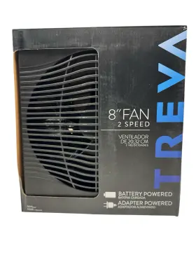 Fd08107a Treva 8 Inch Fan 2 Speed Battery Or Adapter Powered New