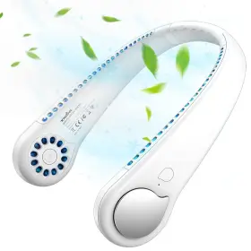 Tp1-m06 Trilink Bladeless Neck Fan With 360 Airflow Portable Hands-free Small Usb - R