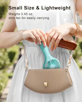 Tripole 726084068391 Mini Handheld Fan Battery Operated Small Personal Portable Speed Adjusta #2