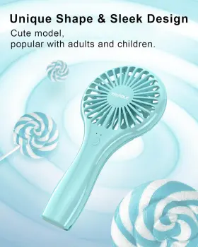 Tripole 726084068391 Mini Handheld Fan Battery Operated Small Personal Portable Speed Adjusta #3