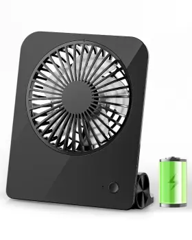 Tripole 976004530727 Desk Fan Small Portable 2000 Mah Rechargeable Battery Ultra Quiet