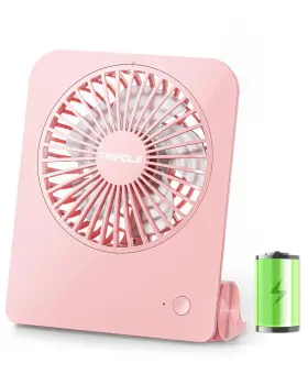 Tripole 976004530734 Desk Fan Small Portable 2000 Mah Rechargeable Battery Ultra Quiet