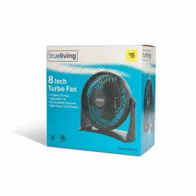 Tru Living 840139926280 True 8in Turbo Fan Hv Portable High Velocity 1ct