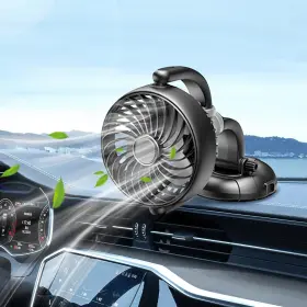 Fcf-666 Trustnice Car Fan Portable Usb Cooling With Brushless Motor - Low Noise 3