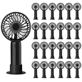 Sew-tujoe-1246 Tujoe 24 Pcs Mini Powerful Handheld Fan 3 Speed Personal Small Portable Rechargeabl