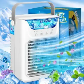 Tukima 616421899798 Portable Air Conditioner 650ml 3 Powerful Speeds Mini Chill
