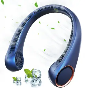 Tun-neck-002 Tunise 790757389564 Portable Neck Fan Rechargeable Bladeless Adjustable Personal