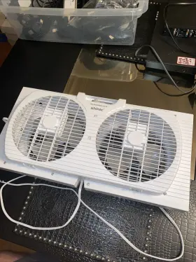 Bp3-9t Twin Shinic Window Fan Model White Manual