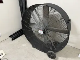 H-9346 U-line 42 Inch High Capacity Drum Fan For Industrial Large Spaces - Black