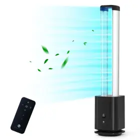 Skj-cr013 U Ultty Bladeless Tower Fan And Air Purifier In One Bedroom With Hepa Fi