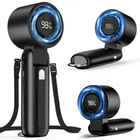 Ueuoe 781434161061 4 In 1 Portable Handheld Turbo Fan 10000rpm High-speed Mini 180 Fold