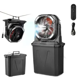 F913 Uimoso 199413602113 Outdoor Misting Fan With 2700rpm Motor And 2.38 Gal Water Reservoir