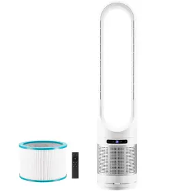 Wytsjhzl40inuq1vc Uimoso 40 Inch Bladeless Tower Fan 8speed Oscillating Hepa Air Purifier Remote Timer