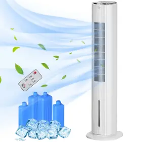 Us01-824040v81 Uirio 3-in-1 Evaporative Air Cooler Oscillating Humidifier Cooling Fan For Home Office
