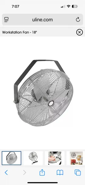 H-4092 Uline Workstation Fan 18 Inch Diameter