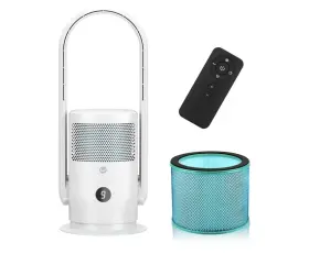 R021 Ultty Bladeless Tower Fan With Air Purifier 90 Oscillating