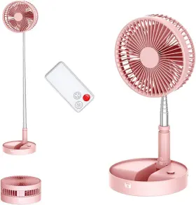 Un Unitedtime 764653985717 4 Speed Foldable Fan Portable Travel Fans Adjustable Height
