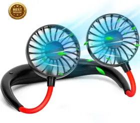 Unbramded 313056322300 Neck Fan Portable Rechargeable Wearable Usb Battery Operated Personal C